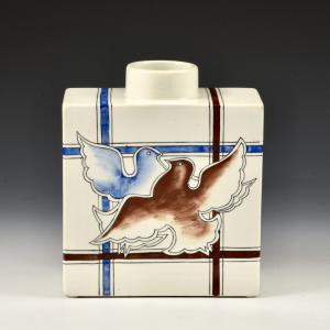 Jarrón con palomas - Gio Ponti, Richard-Ginori, circa 1930